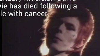 Умер британский рок-музыкант Дэвид Боуи. Видео