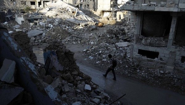Разрушения в Дамаске. Архивное фото