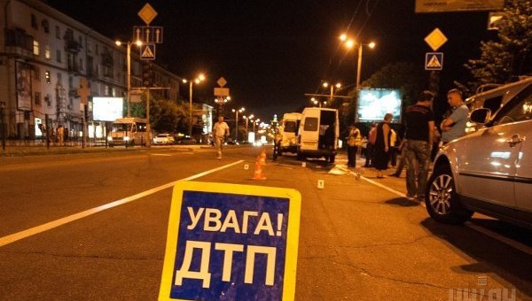 В Харькове правоохранители на служебном авто сбили пешехода