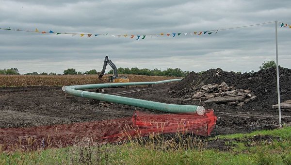 Прокладывние нефтепровода Dakota Access в центральной части штата Айова