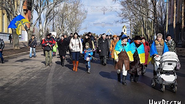 Шествие и вече в Николаеве в третью годовщину расстрелов на Майдане