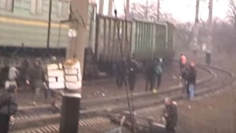 Столкновения на редуте торговой блокады в Кривом Торце. Видео