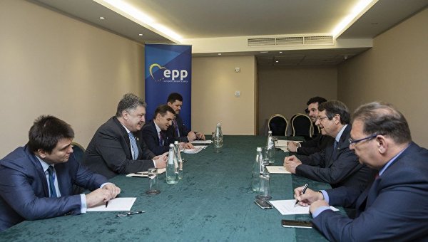 Встреча Петра Порошенко с президентом Кипра Никосом Анастасиадисом