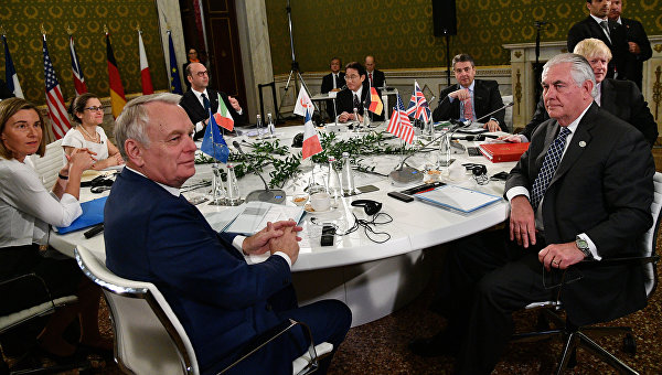 Встреча глав МИД G7 в Лукке
