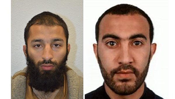 Исполнители теракта 3 июня в Лондоне: 27-летний Хурам Шазад Батт и 30-летний Рашид Редуан