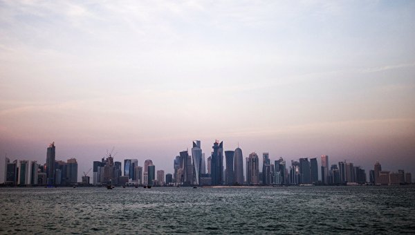 Район Вест-Бэй города Доха. Катар