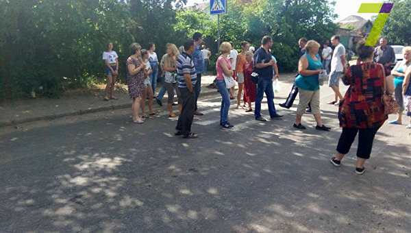 Протест в Одессе из-за большегрузов, 19 июня 2017
