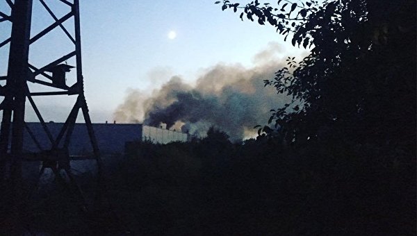 Пожар на заводе Биофарма в Белой Церкви