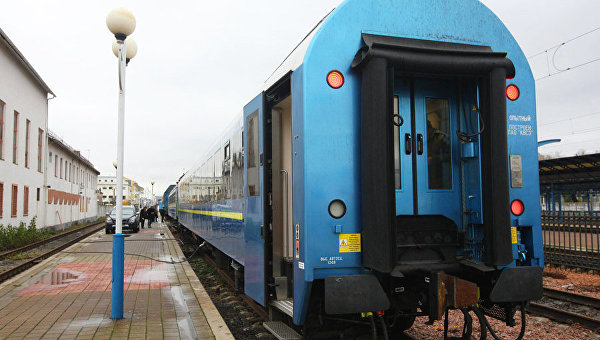 Презентация пассажирских вагонов международного класса, которые Укрзализныця запустит по маршруту Киев-Вена