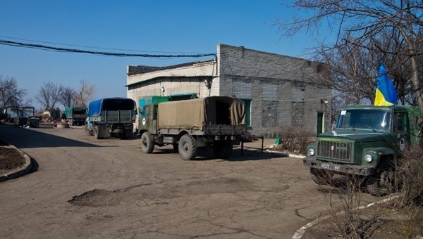 Позиция военных Нацгвардии в Донбассе. Архивное фото