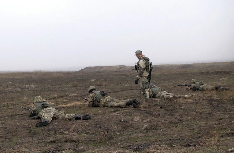 Учения 137 отдельного батальона морской пехоты под Одессой