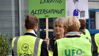 Масштабная забастовка бортпроводников Lufthansa
