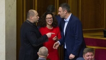 Борислав Береза и Виталий Кличко в Раде