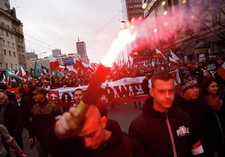 Демонстрация в Варшаве