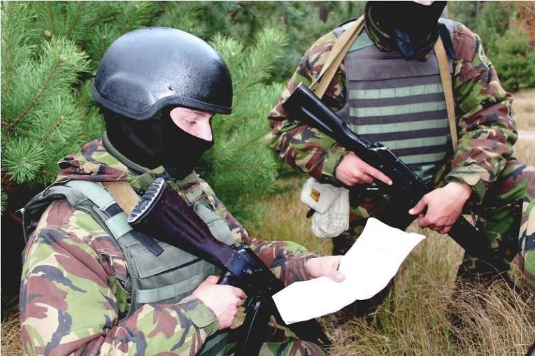 Учения курсантов Национальной гвардии Украины