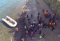 Высадка беженцев из Африки и Ближнего Востока на побережье Греции