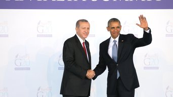 Президент США Барак Обама принимает участие в саммите G20 в Турции