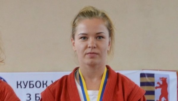 Украинская самбистка Мария Буйок