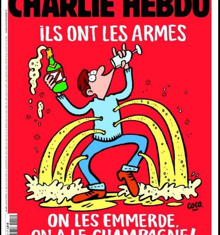 Карикатура на обложке журнала Charlie Hebdo