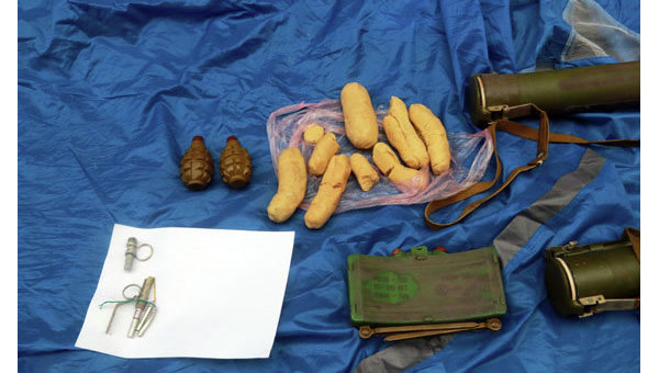 Боеприпасы и взрывчатка в Мариуполе