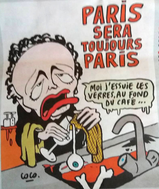 Карикатура Charli Hebdo по поводу терактов в Париже