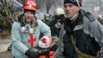 Во время столкновений на Майдане Незалежности 20 февраля 2014 года