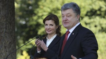 Петр Порошенко с женой