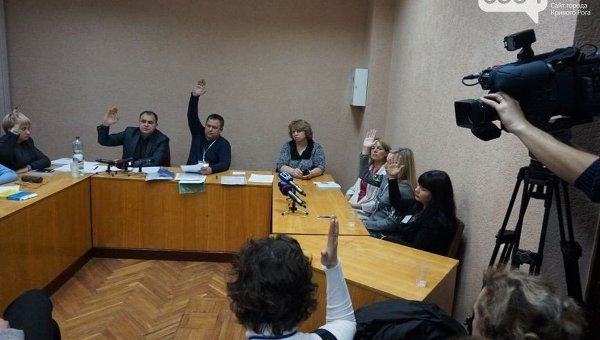 Заседание городской избирательной комиссии Кривого Рога
