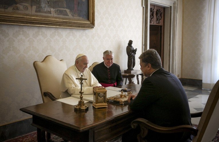 Встреча Петра Порошенко и Папы Римского Франциска в Ватикане