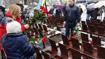 Мемориал погибшим на Майдане установили в центре Киева