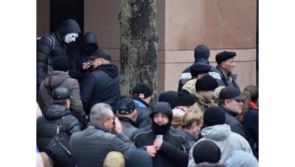 Нападение на офис компании Ахметова в Киеве