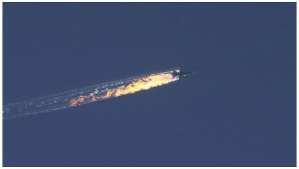 Крушение российского Су-24 на границе Сирии и Турции