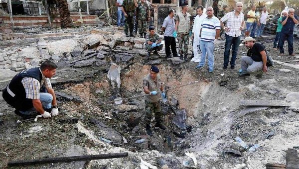 На месте взрыва в ливанского городе Триполи