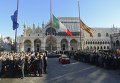 Похороны в Венеции Валерии Солесин, погибшей в Париже во время террористических актов 13 ноября.