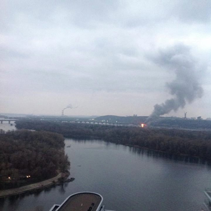 Пожар в киевском ресторане Веранда на Днепре
