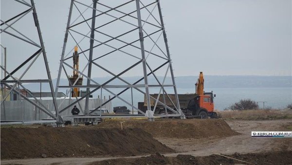 Строительство энергомоста из России в Крым