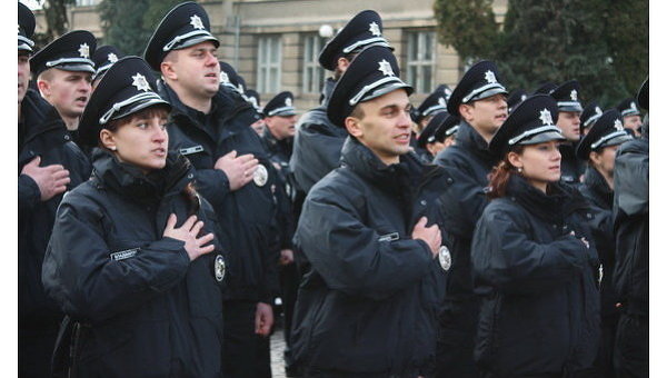 Полицейские Национальной полиции Украины. Архивное фото