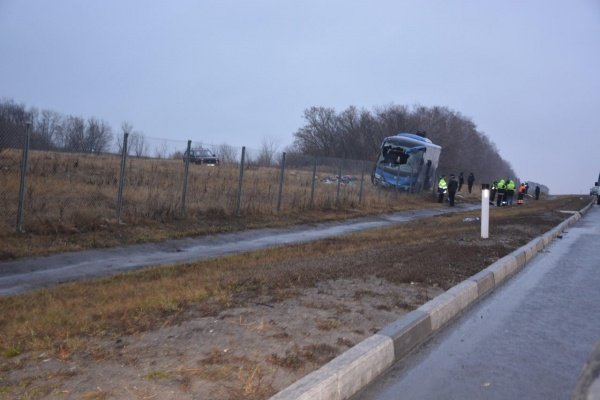 ДТП с участием автобуса с украинцами под Воронежем
