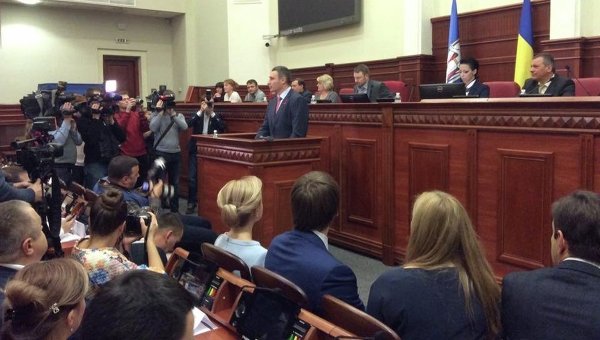 Виталий Кличко на заседании Киевсовета. Архивное фото