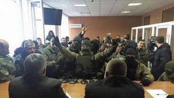 Активисты Правого сектора в Малиновском суде Одессы. Архивное фото