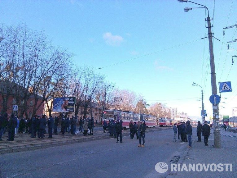 Протест предпринимателей в Киеве: заблокирована ул. Красногвардейская