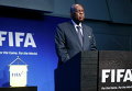 Действующий президент ФИФА Хайатоу на пресс-конференции после заседания Исполнительного комитета в Цюрихе