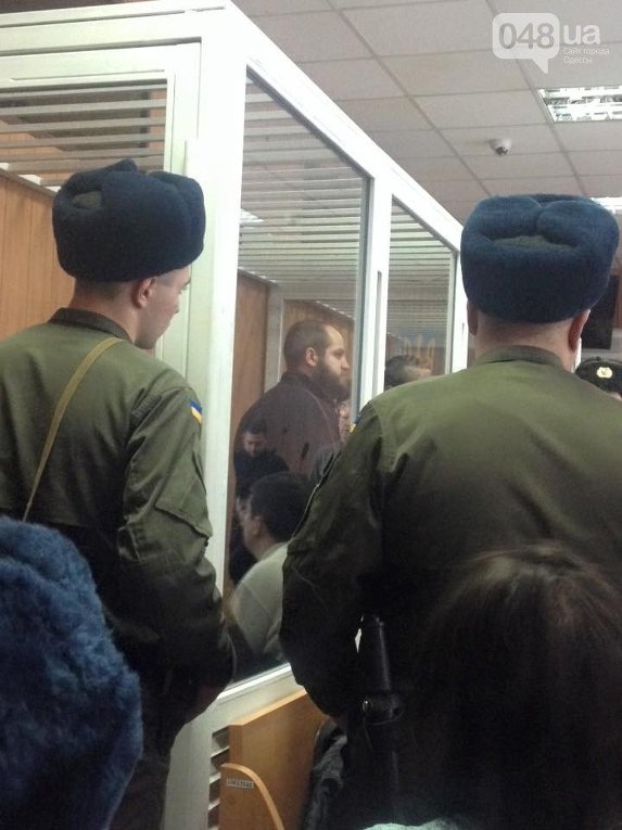 Судебное заседание в Малиновском суде Одессе по делу о беспорядках 2 мая 2014 года