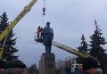 Демонтаж памятника Владимиру Ленину в Глухове