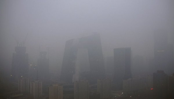 Сильный смог в Пекине