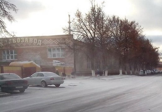 Белорусский город Солигорск засыпало мукой