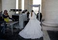 Невеста на церемонии открытия Юбилейного Года Милосердия в Ватикане