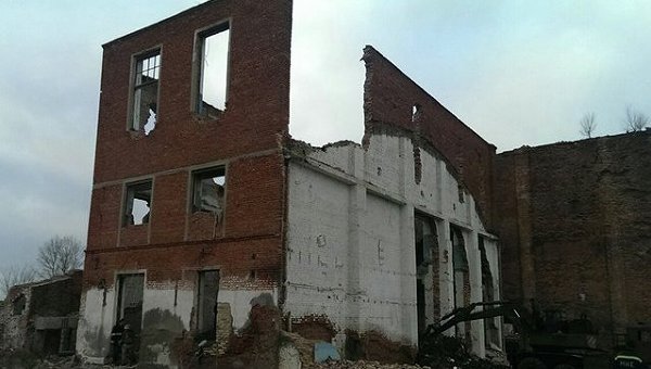 Обрушение здания в Николаевской области