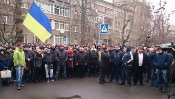 Митинг силовиков под МВД в Киеве
