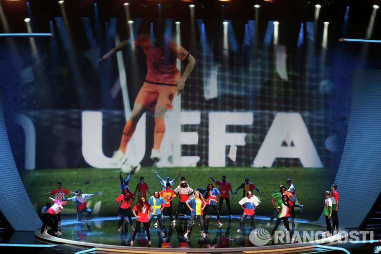 Футбол. Церемония жеребьевки чемпионата Европы 2016